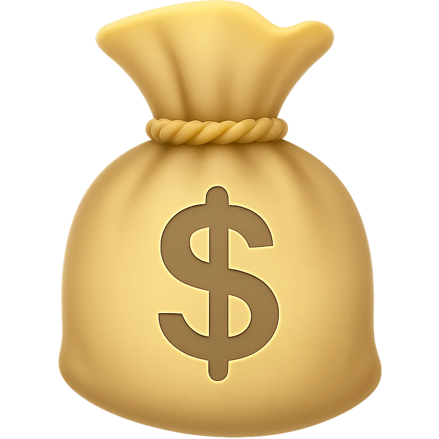 {
  "title": "3D Skeuomorphic Emoji Icon Schema",
  "type": "object",
  "properties": {
    "object": {
      "type": "string",
      "description": "Name of the object to be represented (e.g., 'money bag', 'camera', 'pizza')."
    },
    "style": {
      "type": "string",
      "enum": ["3D skeuomorphic emoji"],
      "description": "Visual style to be used for rendering."
    },
    "materials": {
      "type": "object",
      "properties": {
        "base": {
          "type": "string",
          "description": "Primary material texture, e.g., 'smooth cloth', 'metallic', 'plastic'."
        },
        "details": {
          "type": "array",
          "items": { "type": "string" },
          "description": "Secondary materials or embellishments (e.g., rope, buttons, stitching)."
        }
      }
    },
    "colors": {
      "type": "object",
      "properties": {
        "baseColor": {
          "type": "string",
          "description": "Main color of the object (e.g., '#F5DEB3' for a beige sack)."
        },
        "accentColors": {
          "type": "array",
          "items": { "type": "string" },
          "description": "Accent or highlight colors (e.g., yellow for dollar sign)."
        }
      }
    },
    "lighting": {
      "type": "object",
      "properties": {
        "type": {
          "type": "string",
          "enum": ["soft", "ambient", "studio"],
          "description": "Lighting type used to shade and define volume."
        },
        "shadows": {
          "type": "boolean",
          "description": "Indicates if soft drop shadows are used."
        }
      }
    },
    "geometry": {
      "type": "object",
      "properties": {
        "dimensionality": {
          "type": "string",
          "enum": ["3D"],
          "description": "Indicates that object is rendered in 3D."
        },
        "roundedEdges": {
          "type": "boolean",
          "description": "Indicates if object has smooth, rounded edges."
        }
      }
    },
    "expression": {
      "type": "string",
      "enum": ["playful", "realistic", "friendly"],
      "description": "Overall emotional tone of the icon."
    },
    "background": {
      "type": "string",
      "enum": ["transparent", "white", "gradient"],
      "description": "Background type for the rendered emoji."
    }
  },
  "required": ["object", "style", "materials", "colors", "lighting", "geometry", "expression", "background"]
}

color palette emoji