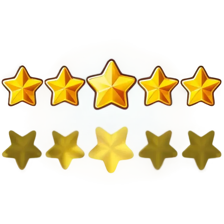 five stars emoji