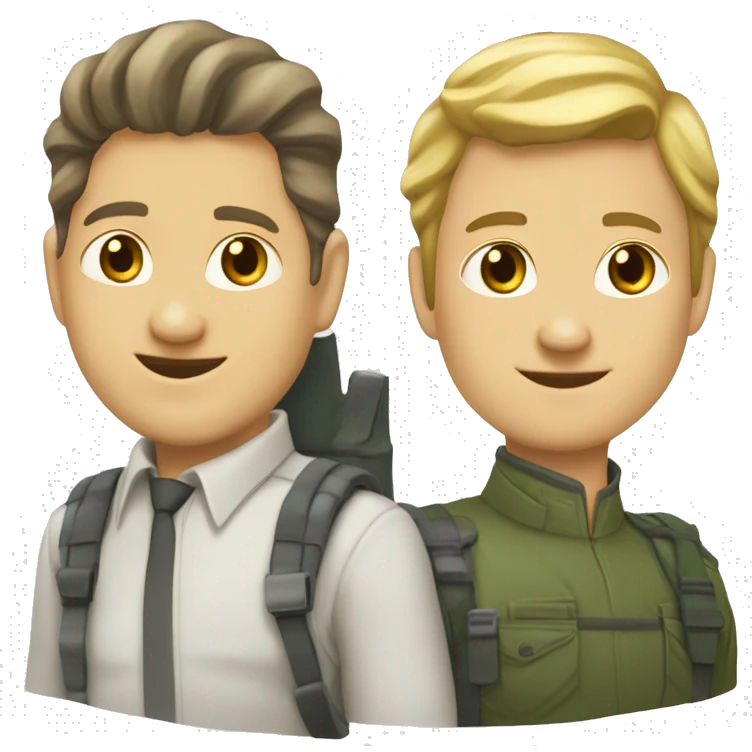 Белая кошка с голубым и желтым глазом  emoji