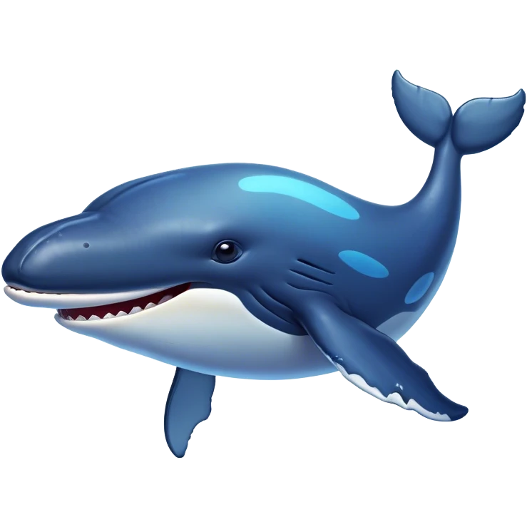 Cinematic Comical Humpback Whale Portrait Emoji, Head tilted dramatically with an exaggeratedly shocked expression, featuring a massive yet graceful body with wide, comically expressive eyes full of playful disbelief and animated pectoral fins, Simplified yet hilariously expressive features, highly detailed, glowing with a slightly sassy oceanic glow, high shine, dramatic yet playful, stylized with an air of cheeky marine mischief, soft glowing outline, capturing the essence of a meme-worthy humpback whale that looks ready to make waves with its hilariously dramatic antics! emoji