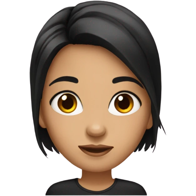 girl with black hair  emoji