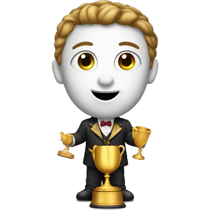 emoji holding the Meisterschale emoji