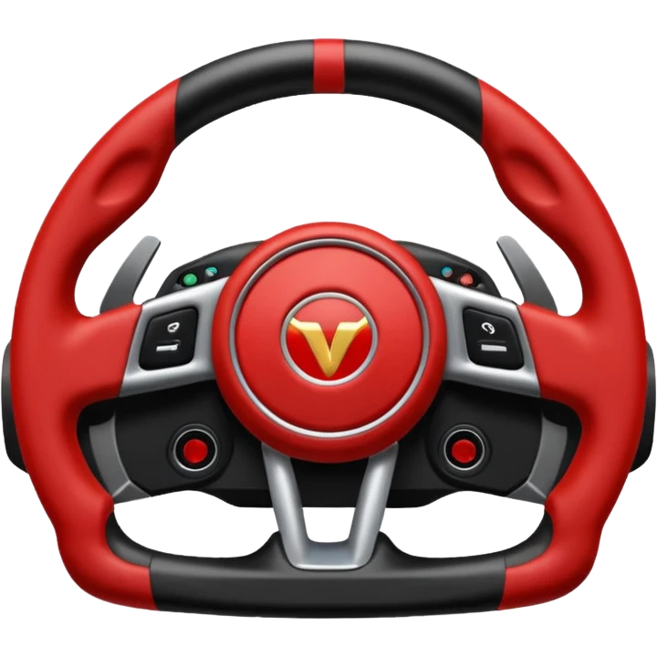 volante de racing sin logo emoji