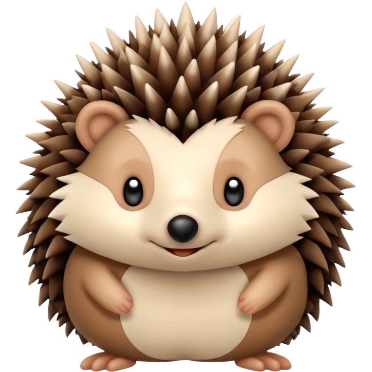 Plush hedgehog emoji