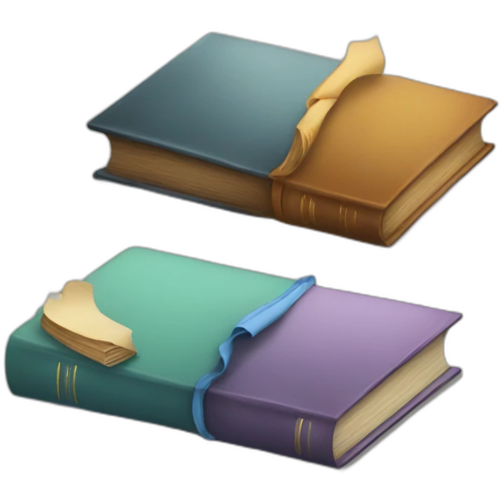three books emoji