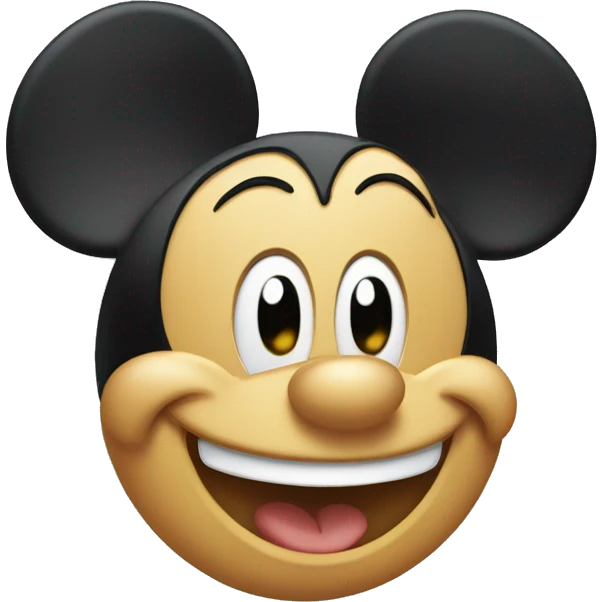 Mickey winking emoji