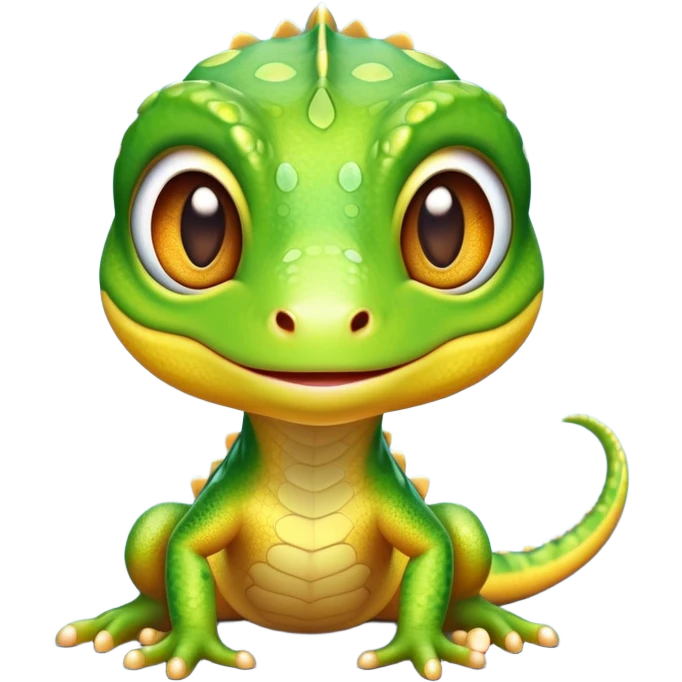 cinematic-cute-realistic gecko-portrait-emoji,-head-tilted-playfully-and-inquisitively,-featuring-a-small,-charming-body-with-smooth,-vividly-patterned-scales,-bright,-sparkling-eyes-and-delicate,-sticky-toe-pads,-simplified-yet-irresistibly-adorable emoji