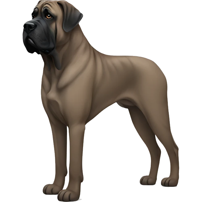 Brindle English mastiff emoji