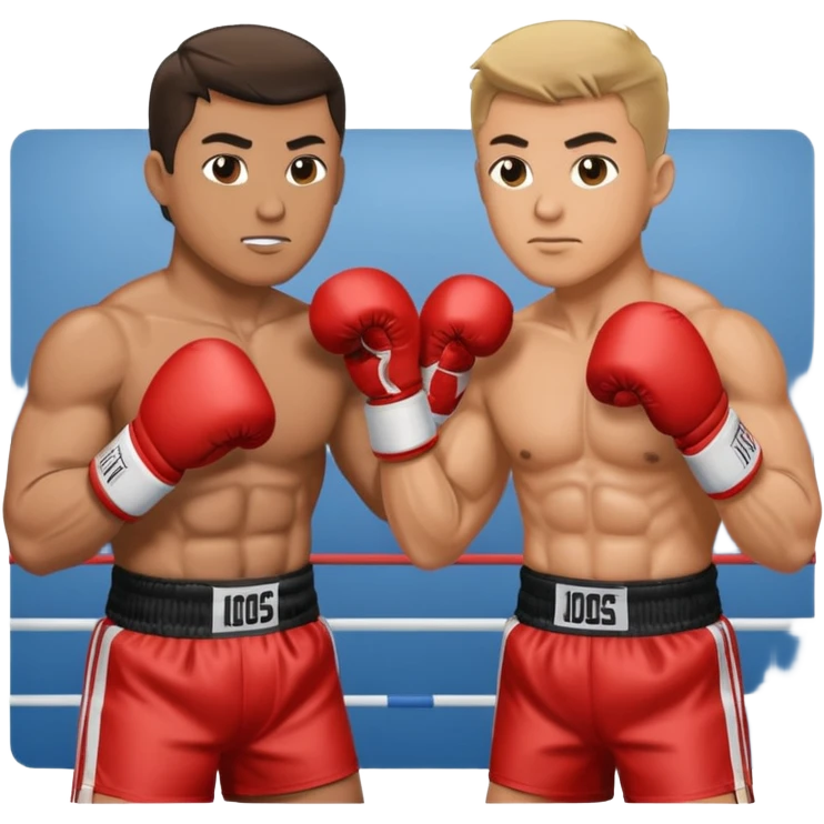 minister vs. celeb as if they were boxing emoji
