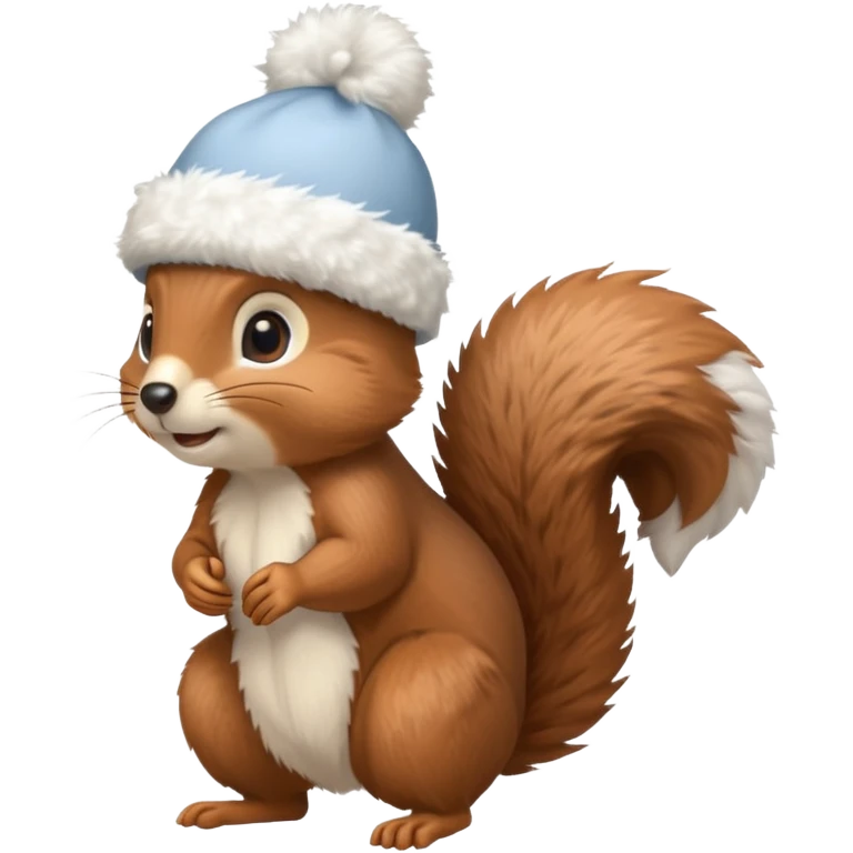 Snow Hat squirrel emoji