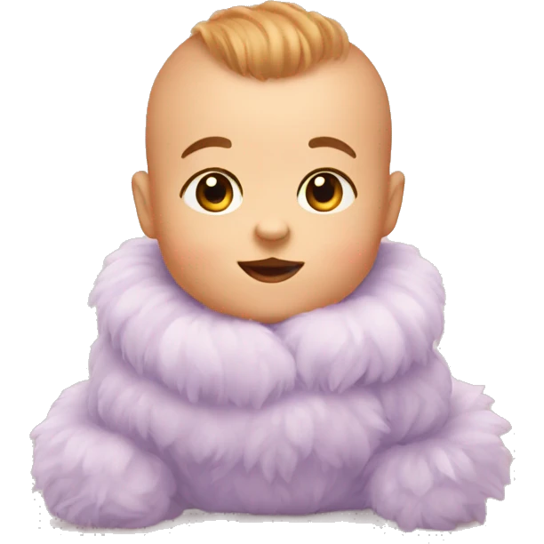 Baby with tuft emoji