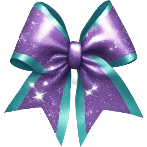 cheer bow with sparkles  emoji