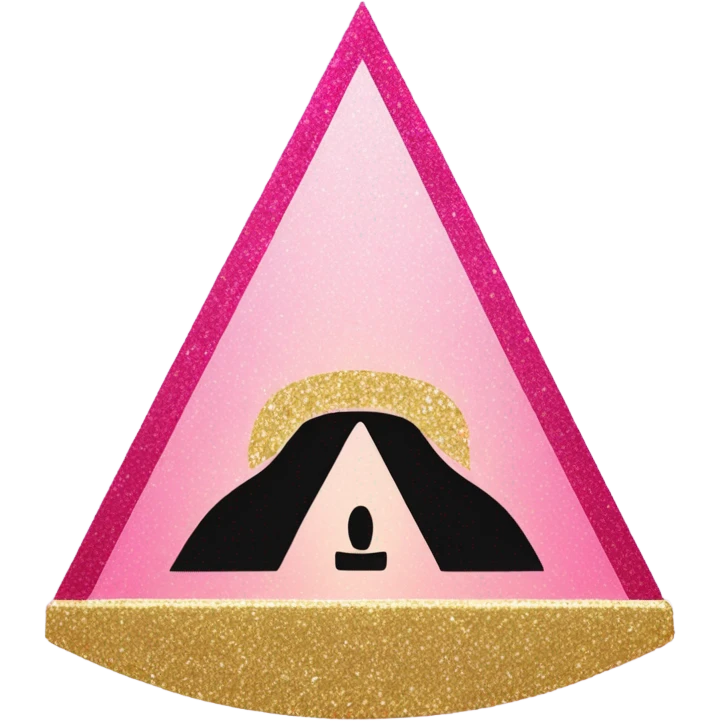 Pink ombre French Revolution guillotine with glitter  emoji