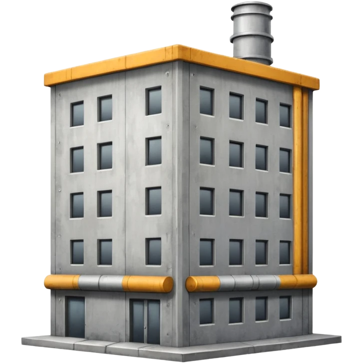 pick-up point, gray building emoji