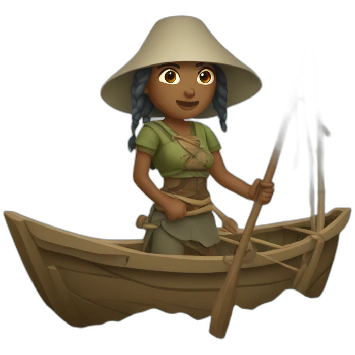 fisherwoman warrior emoji