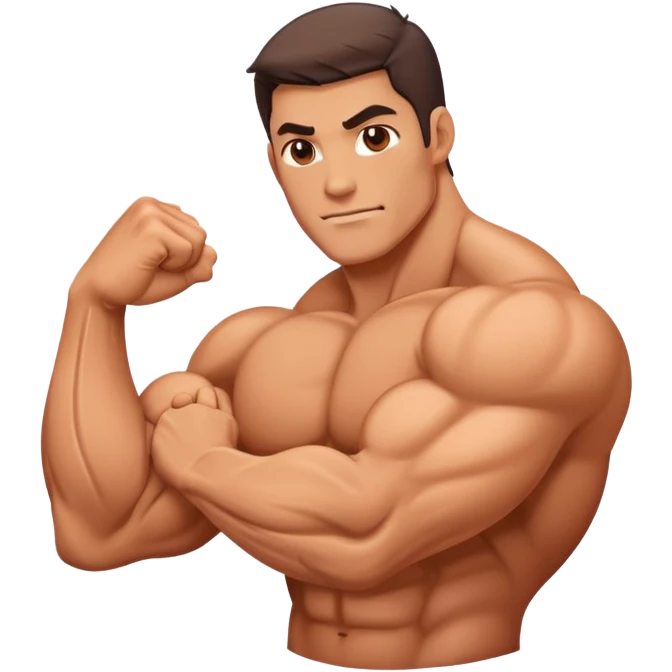 Muscle arm left and right emoji