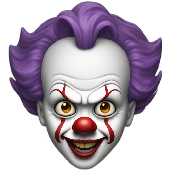 pennywise the clown face emoji