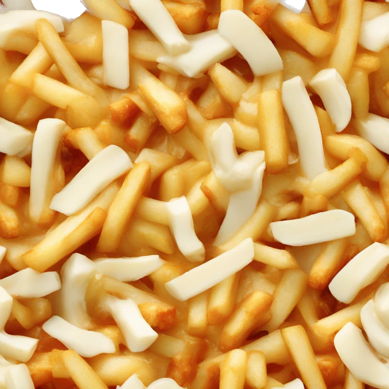 Poutine qui mange une poutine emoji