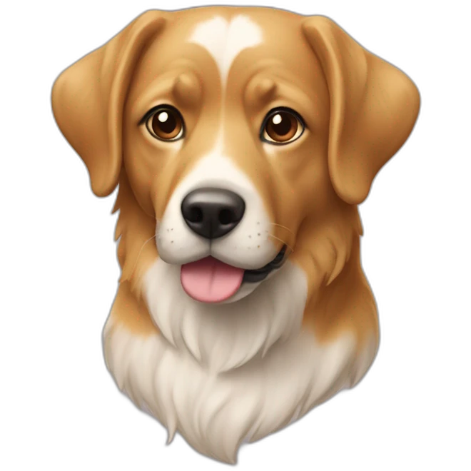 Maison sur un chien emoji