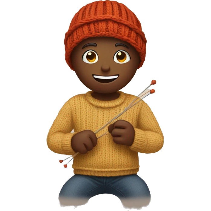 Knitting emoji