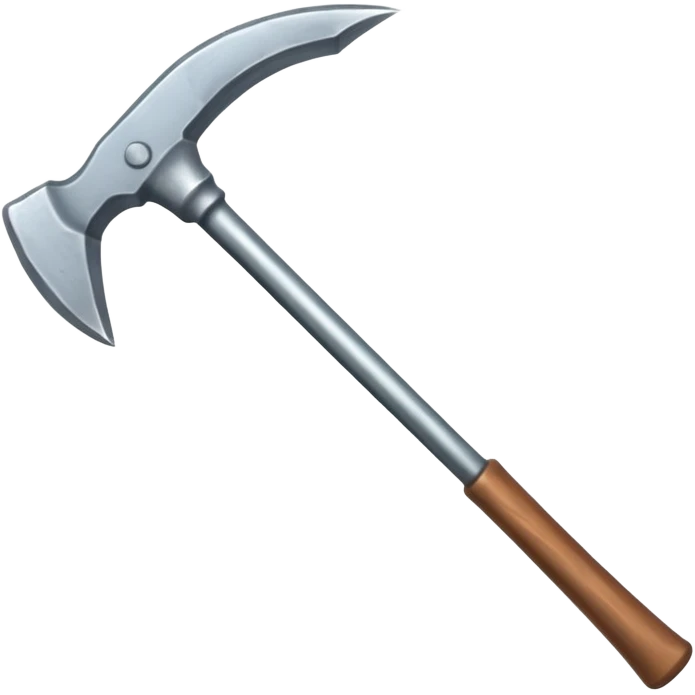 a double-ended pickaxe with identical sharp tips for mining ore emoji