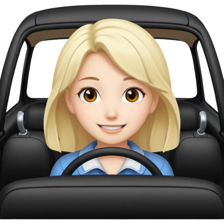 Girl car anime emoji