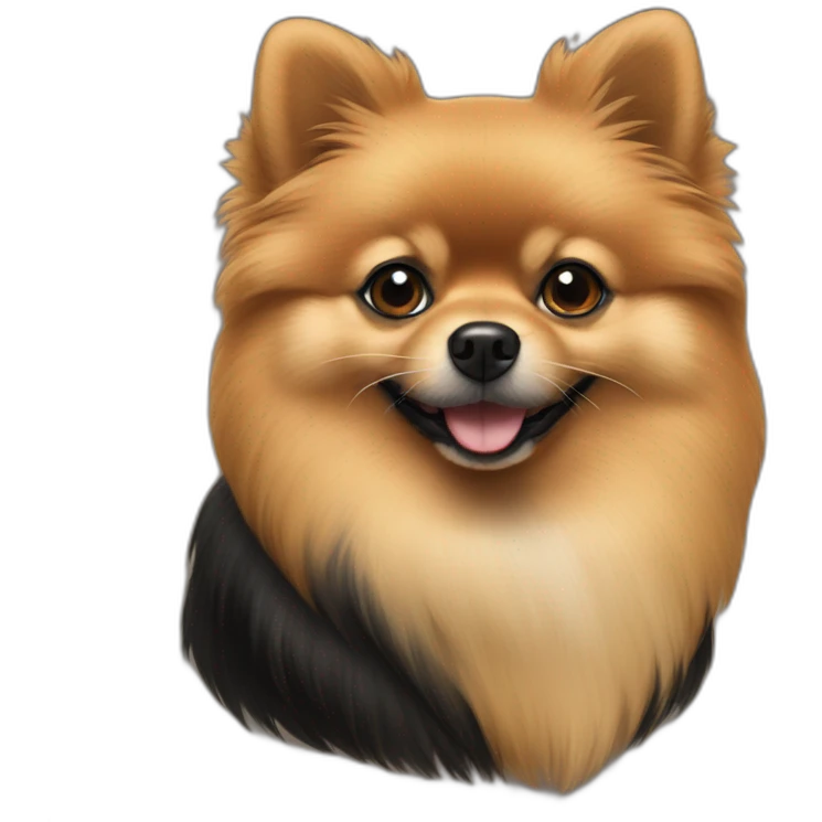 black and tan pomeranian emoji