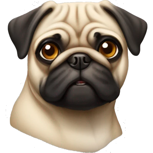 Pug dog  emoji