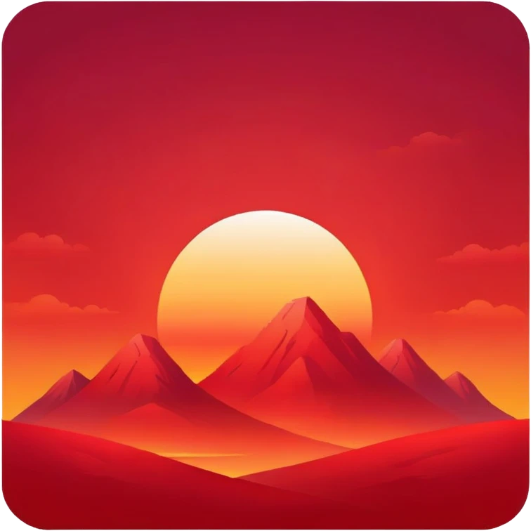 Red sky emoji