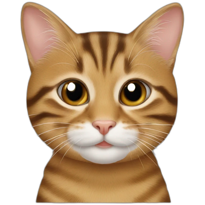 Tabby cat with Guinea pig emoji