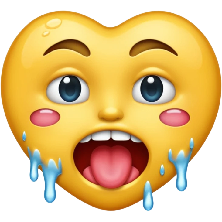 Mouth spitting emoji