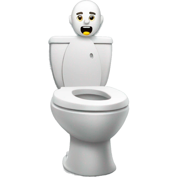 A man in the toilet emoji