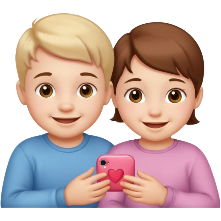 boy and girl babies emoji