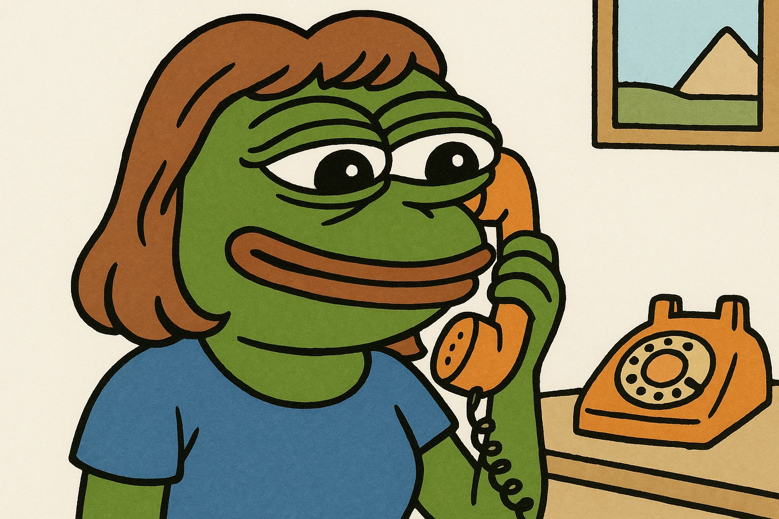 girl talking on telephone in her room emoji