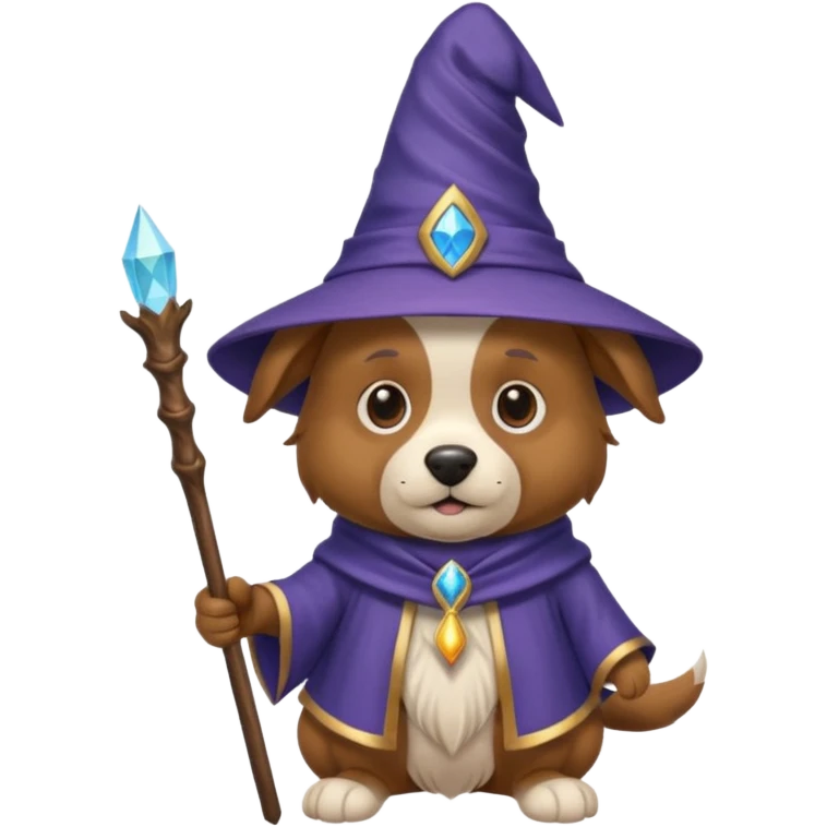 Dog wizard emoji