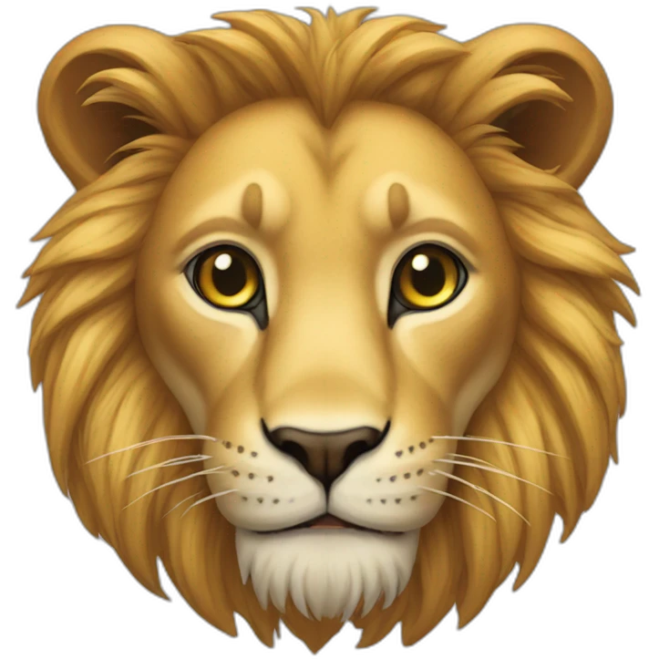 Un chat sure un lion emoji