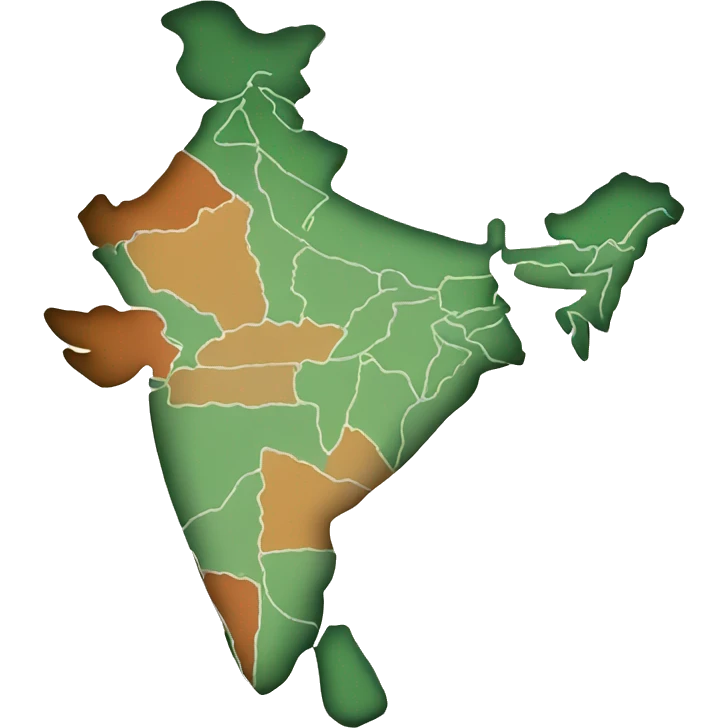 map showing undivided india emoji