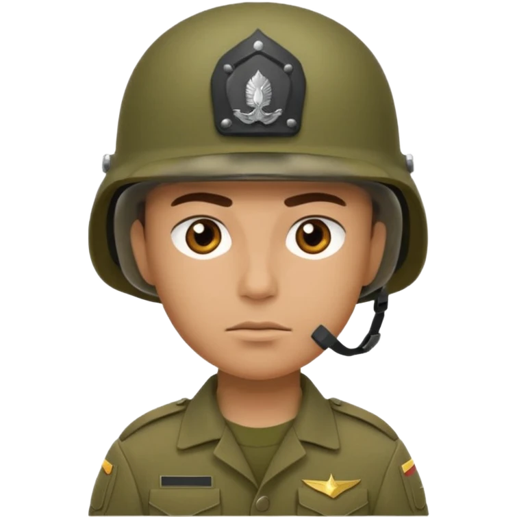 create me a emoji for discord, it should be a soldier. emoji