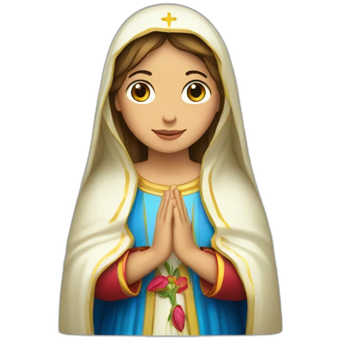 La virgen de Lourdes emoji