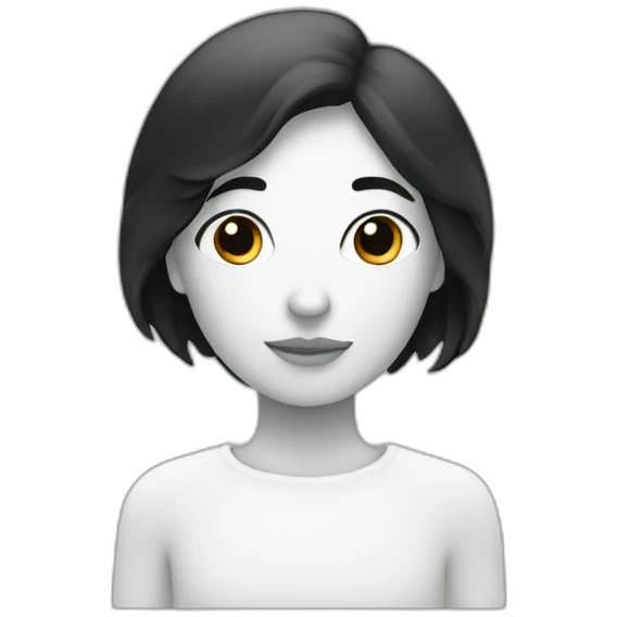 Une fille blanche entourer d’homme noir  emoji