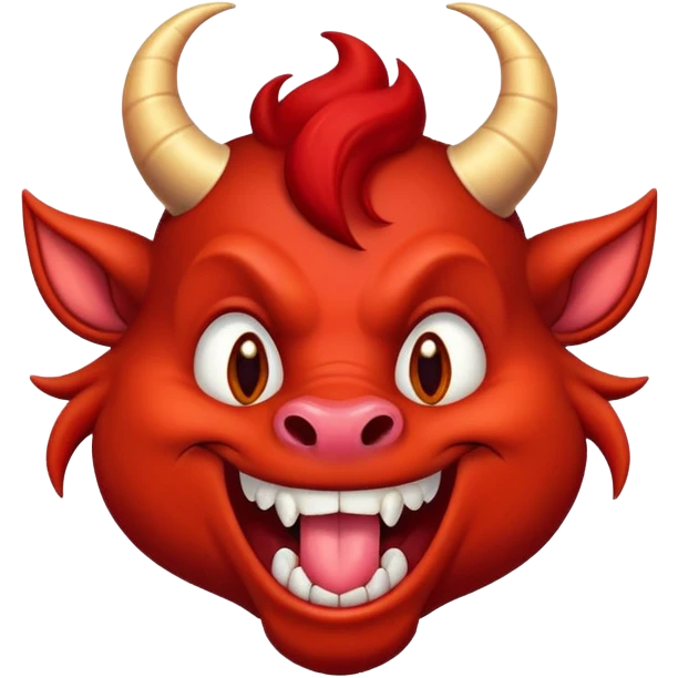 Winking devil blowing kiss emoji