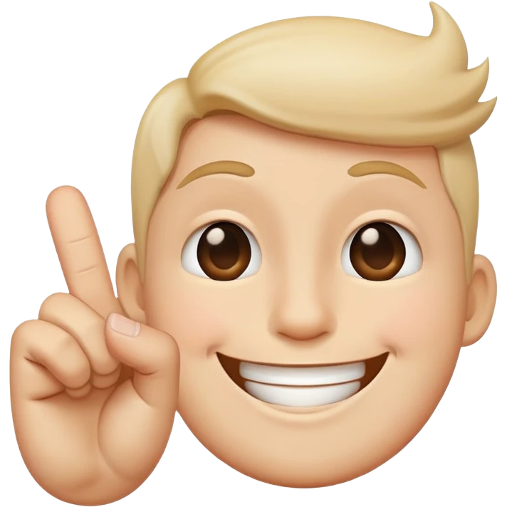 smiling face doing the middle finger  emoji