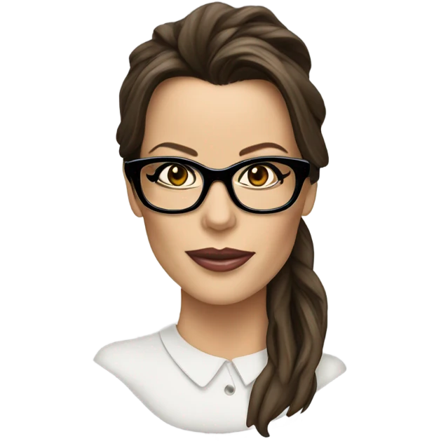 Kate Beckinsale with glasses  emoji