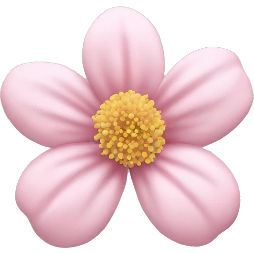 Pastel pink flower  emoji