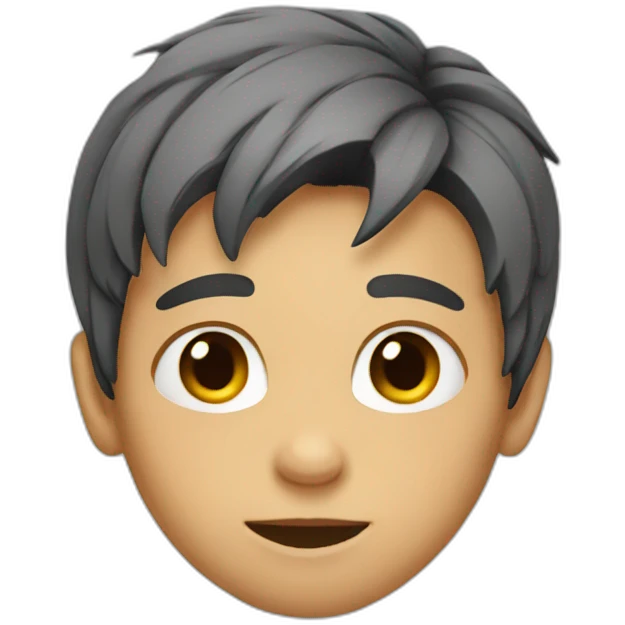 Boy with cracks emoji
