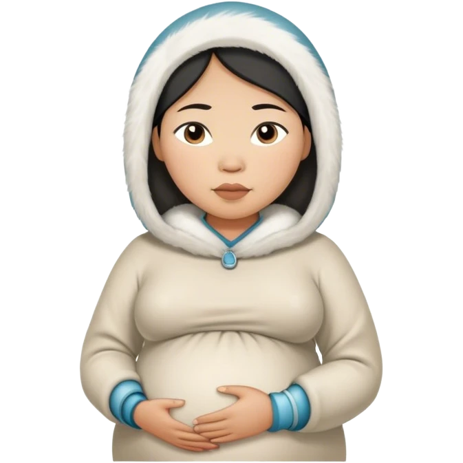 pregnant Inuit woman emoji