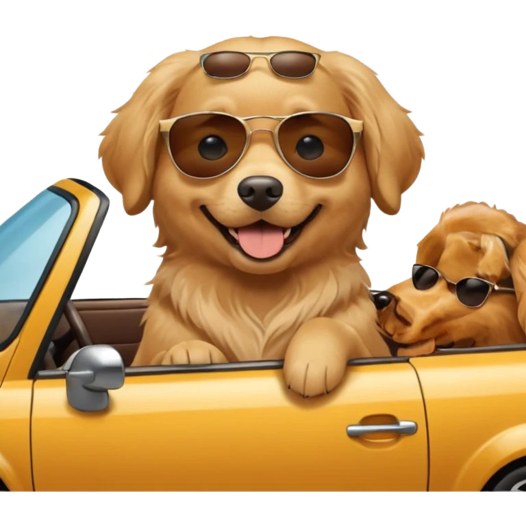 Dog in a car emoji