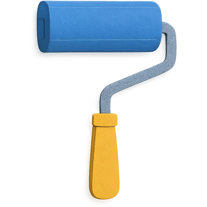 foam roller in paper craft style emoji