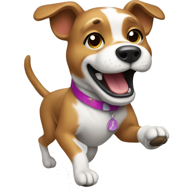 Dancing dog emoji