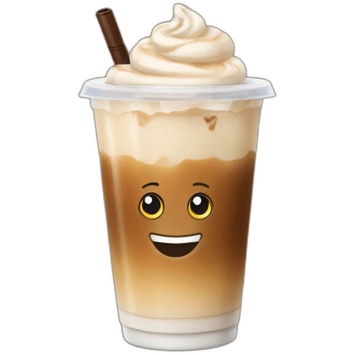 Iced latte emoji